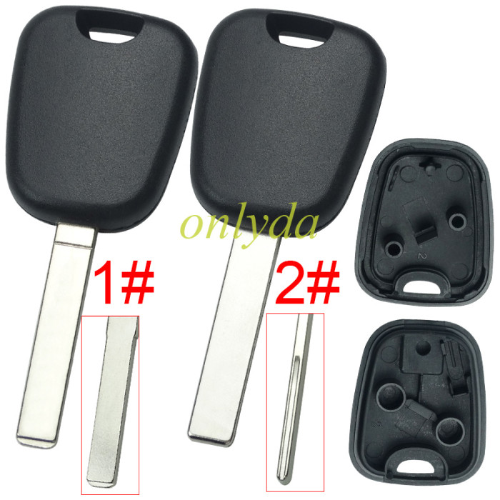 Free shipping 10pcs/lot For Citroen transponder key shell with badge, HU83/VA2,pls choose BLADE