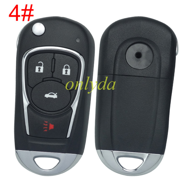 Free shipping 5pcs/lot For Opel  remote key shell with round badge place, pls choose the button