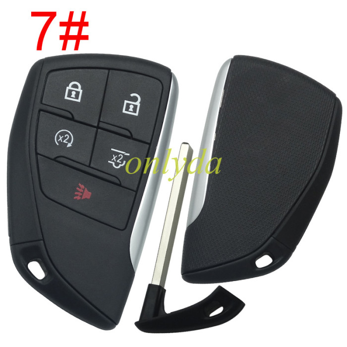 Free shipping 5pcs/lot For Chevrolet Buick GM 2+1/3+1/4+1/5+1 button remote key  shell  without badge(please choose button)