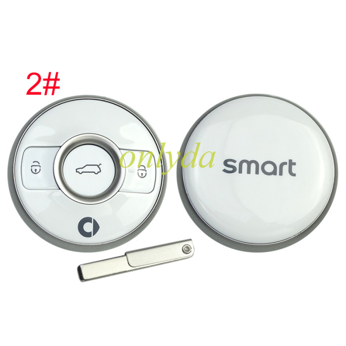 Free shipping For Mercedes Benz smart key shell with badge