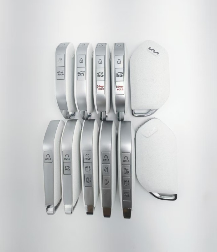 Free shipping For Kia  remote key shell White color without badge ， pls choose button