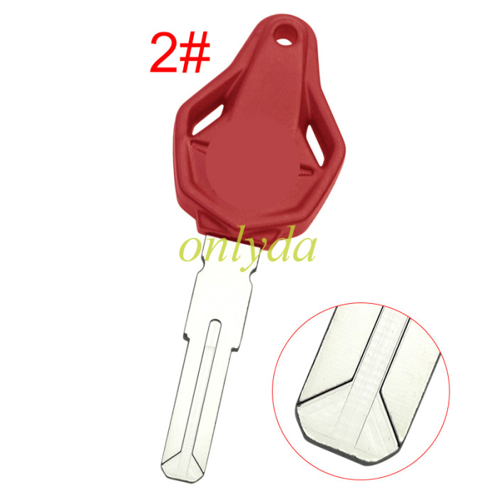 For MV motorcycle key  shell with  blade with badge , pls choose color