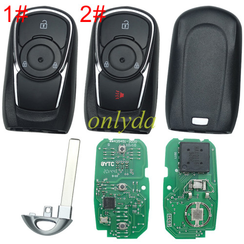 Free shipping For Buick Keyless Smart remote key with 7952E HITAG2 46chip- 314.9mhz ASK model  Buick Encore 2017-2020 FCC ID: HYQ4AA / PN: 13506667， pls choose button