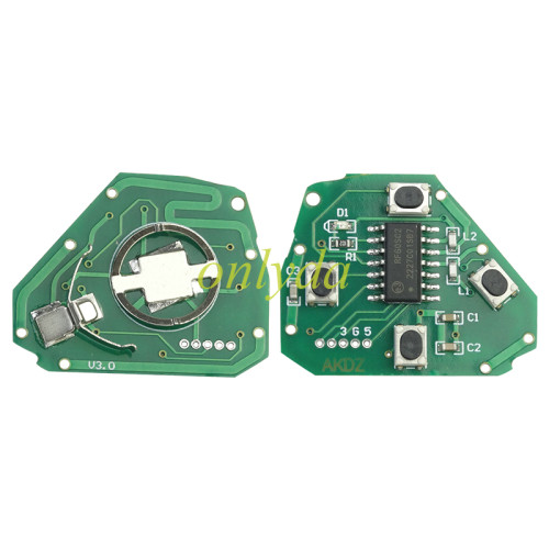 Free shipping For Toyota remote key  with 4D67 Chip  with 314.4 MHZ with Toy47 blade  FCCID : HYQ12BDC, pls choose button