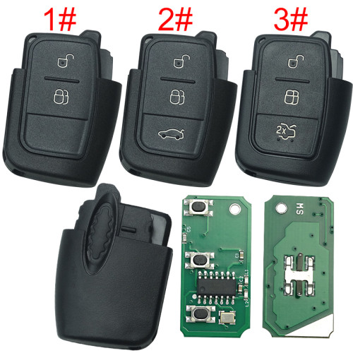 Free shipping 5pcs/lot For Ford Focus remote control part with 315mhz and 434mhz