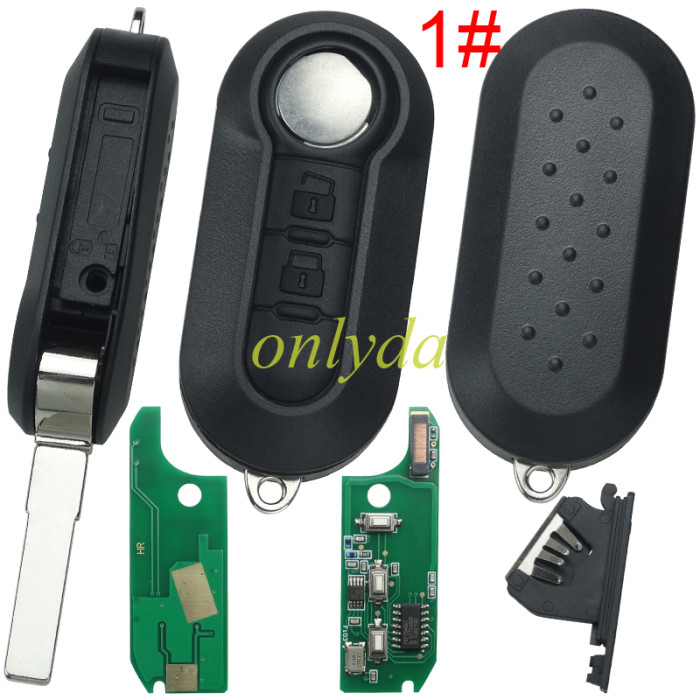 Free shipping For dodge Fiat   3 button  AES 4A NCF29A CHIP   with 433.92mhzwith SIP22 blade