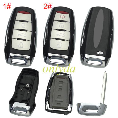 Free shipping 5pcs/lot For  Haval 3+1 button remote key shell Use for H8