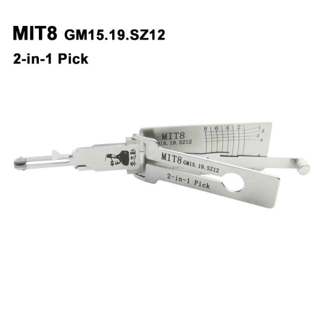For Lishi Mitsubishi,chrylser,chevrolet MIT8lock pick and decoder together  2 in 1used for Mitsubishi,chrylser,chevrolet