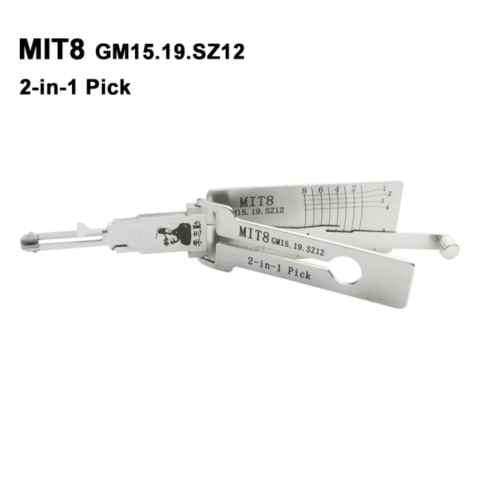 For Lishi Mitsubishi,chrylser,chevrolet MIT8lock pick and decoder together  2 in 1used for Mitsubishi,chrylser,chevrolet