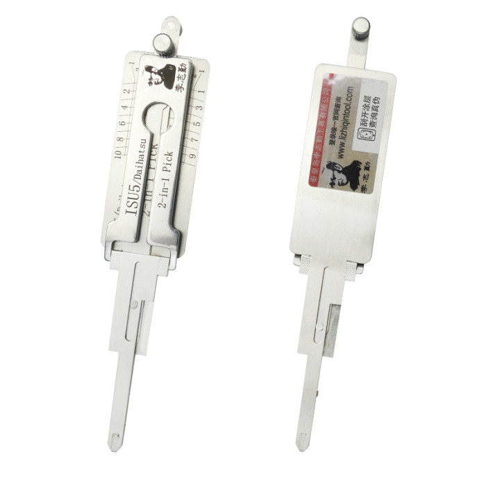 ISU5 Lishi 2 In 1 lock pick and decoder     genuine ! only for ignition lock