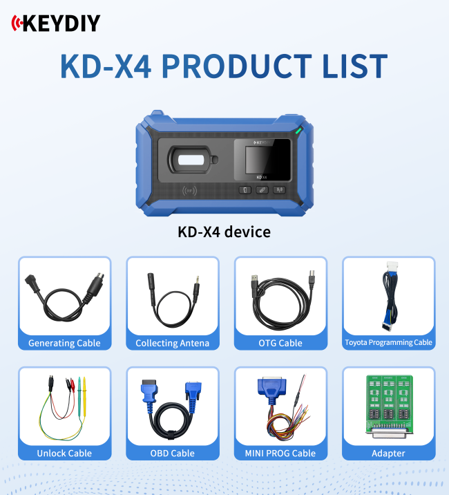 Free 10pcs KD FGB23 Remote +Keydiy KD-X4 set , the KDX4 Professional Universal Key Programmer,  supports detection, generating,copy, programming, matching... Locksmith professional essential equiment KD-X4