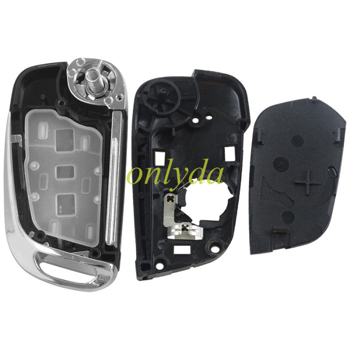 Free shipping 5pcs/lot For Citroen modified 2 button remote key shell with battery clamp without badge place, pls choose the blade type  1#-VA2 2#-HU83 3#-NE73