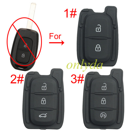 Free shipping 10pcs/lot For Renault 3 button blank pad  remote key shell