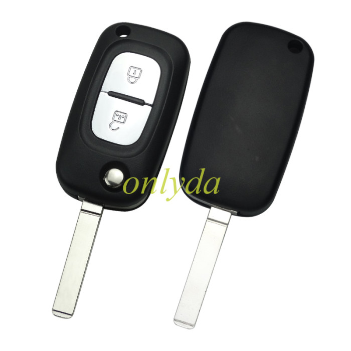 Free shipping For Renault 2 button remote key with PCF7961(HITAG2) ID46 Chip 434 mhz with ASK Blade: VA2 , pls choose button