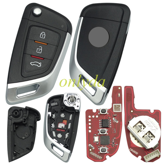 XKKF05EN XHORSE 2nd Generation Flip Type Wired Remote Key
