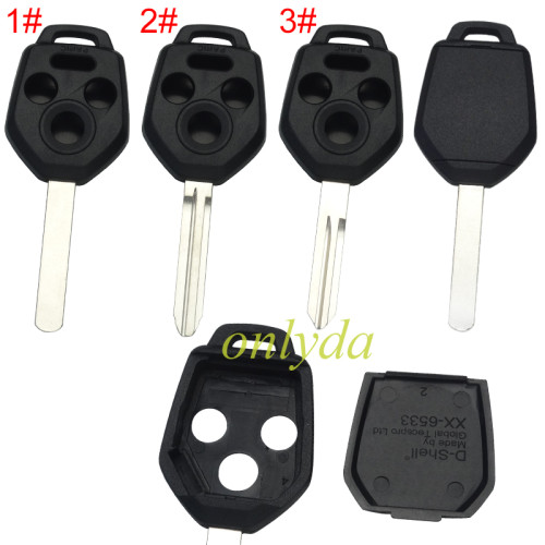 Super Stronger GTL shell，Enhanced version Subaru 3+1 button  remote Key Shell  without logo ， pls choose blade