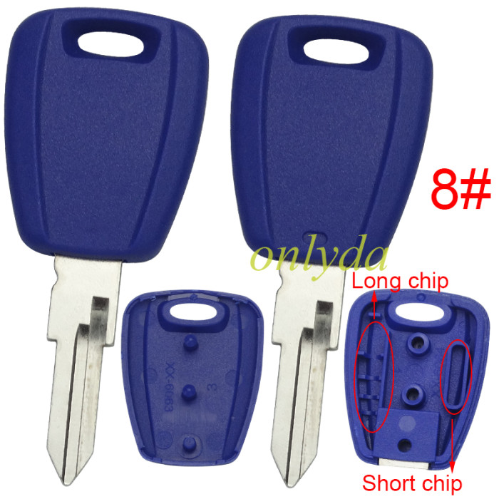 Free shipping 10pcs/lot Super Stronger GTL shell  Fiat transponder key blank with SIP22/DT15R/GT10 blade, There are two chip slots （can put TPX long chip and short chip),  Pls choose model .
