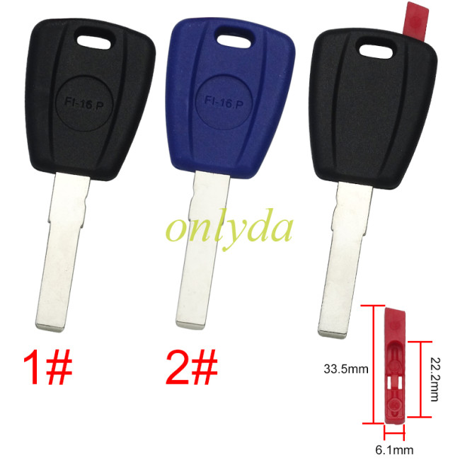 For Fiat transponder key blank without blade ， pls choose model