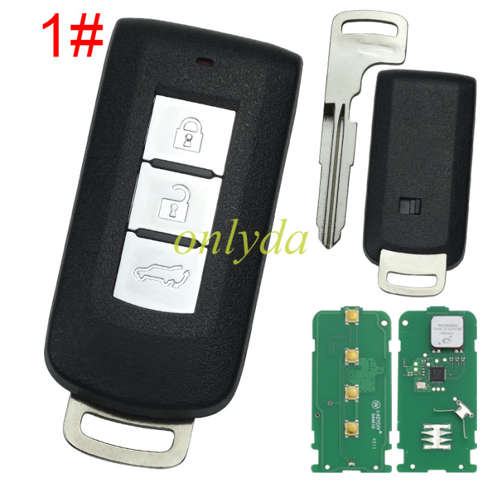 Free shipping KEYDIY Remote key ZB65-2/ZB65-3+1 smart key for Mitsubishi style