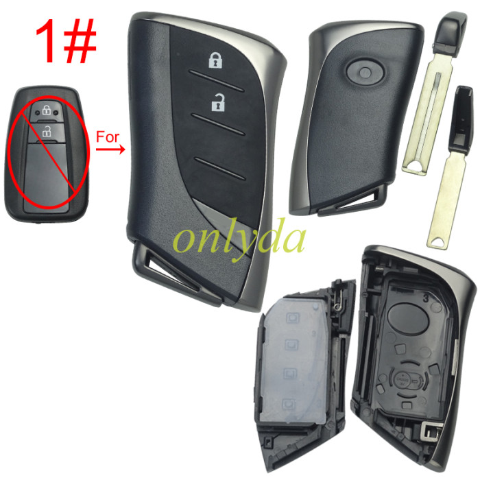 Toyota modified remote key blank with logo  , please choose the button model