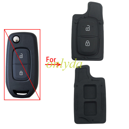 Free shipping 10pcs/lot For Renault 2 button blank pad  flip key shell