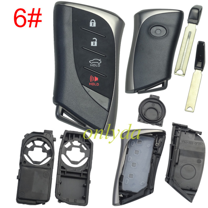 Lexus 2024 & 2025 New Lexus Models remote key blank with blade with logo  , pls choose button