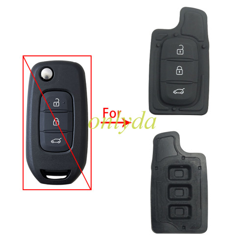 Free shipping 10pcs/lot For Renault 3 button blank pad  flip key shell