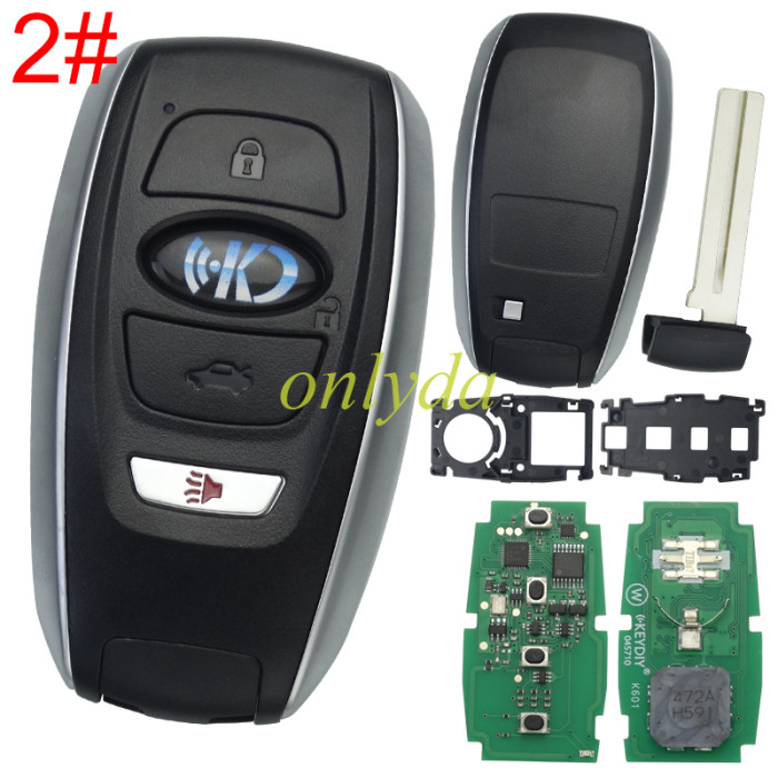 Free shipping KEYDIY TIB67-3/TIB67-4 universal smart key for Subaru