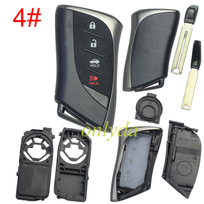 Copy Lexus 2024 & 2025 New Lexus Models remote key blank with blade with logo  , pls choose button