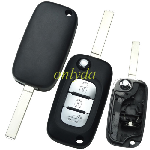 Free shipping from HK,10pcs/lot for Benz smart 3 button remote key shell without badge place