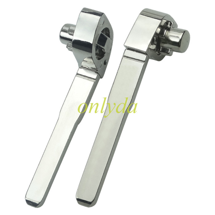 Free shipping from HK,10pcs/lot for Ford  flip remote key shell with Hu101 blade with battery clamp , without badge
