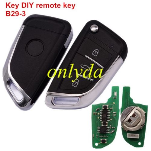 Free shipping from HK, 5pcs/lot KEYDIY brand 3 button remote key  B29-3