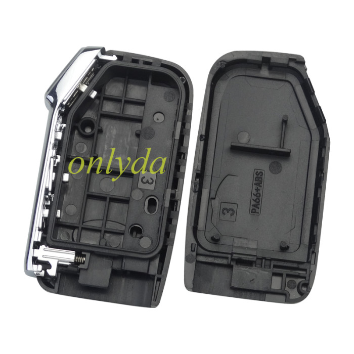 For Kia 3/3+1 button remote  key blank  without battery holder with badge , buttons on the side , pls choose button (Can be installed with VVDI PCB)