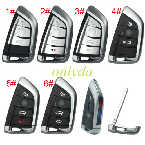 BMWW  remote key shell with blade, pls choose the button