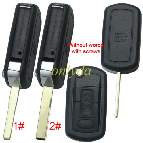 Ford land rover 3 button remote key blank without logo  without words and screws --”Ford style“ HU101 /HU92 blade, pls choose model