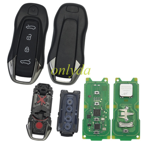 Free shipping KYDZ Universal Remote key for  5D vw audi Porsche shape  with  3 BUTTON  with 5D MQB49 chip  433mhz