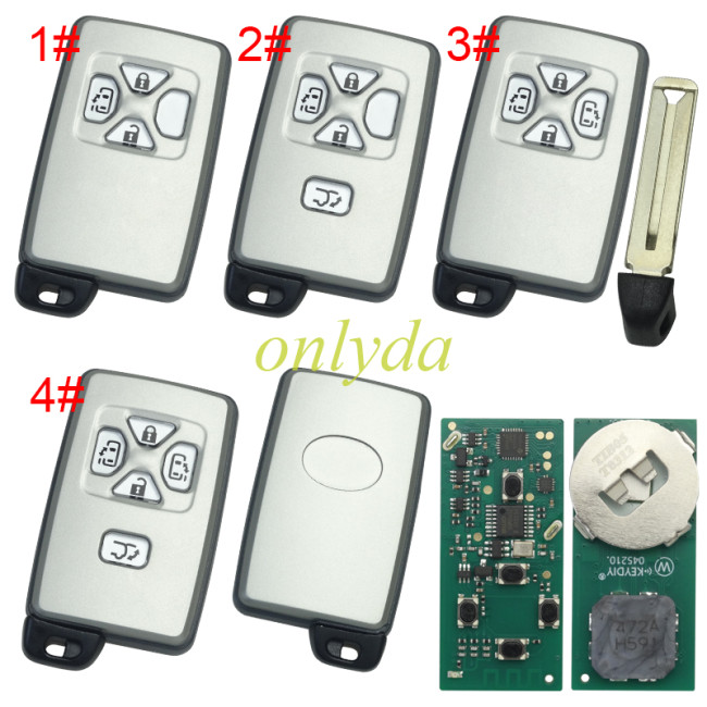 Free shipping KEYDIY Remote key TIB05-5 smart key