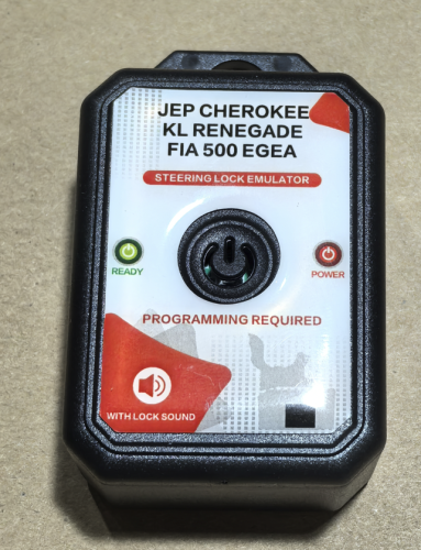 For Jeep Cherokee KL Renegade Fiat 500 Egea Steering Lock Emulator with Lock Sound