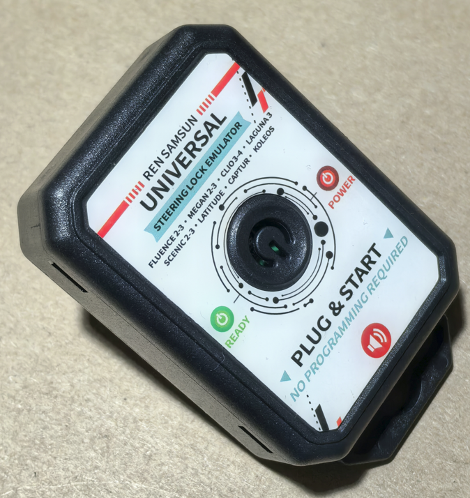 For Renault Samsung Universal Steering Lock Emulator Plug & Start with Lock Sound