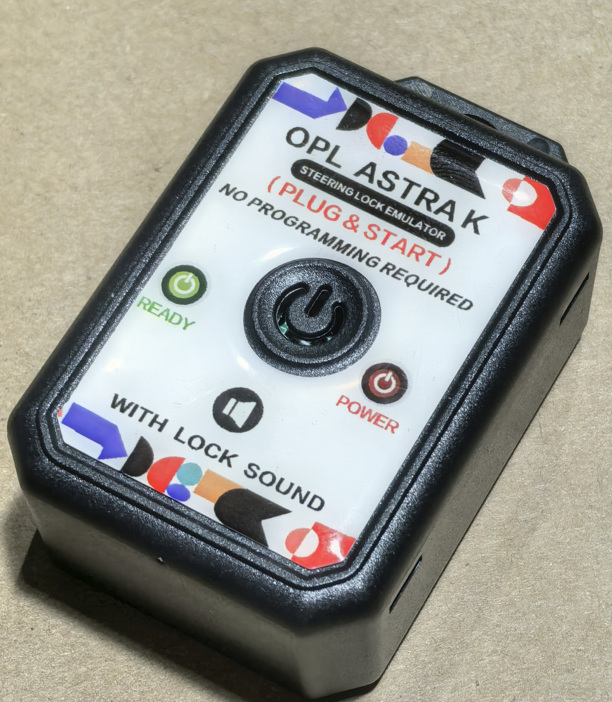 For Opel Astra K Steering Lock Emulator Plug & Start with Lock Sound