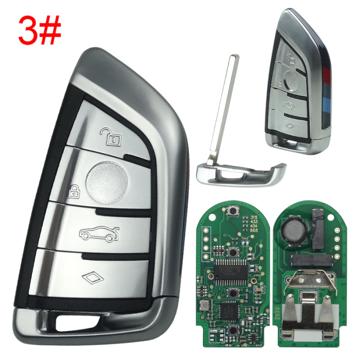 Free shipping For BMW X5 Keyless 3/3+1 button remote key with original PCF7953Pchip- 315mhz/434mhz/868mhz FSK 5AF 011926-11 BMW 9337242-01 CMIIT ID:2013DJ5983 ANATEL 1277-13- 2856-CCAI13LP1140T1 FCCID:NBGIDGNG1 IC:2694A-IDGNG1 Model: IDGNG1