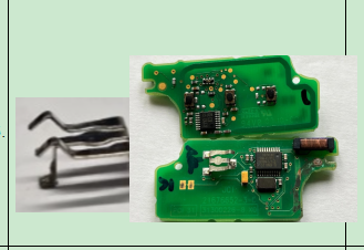 Used to Peugeot the battery clip on the PCB.