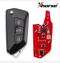 XHORSE XKGA83EN 2ndGeneration Wire Remote Key All Black 3 Buttons Key English