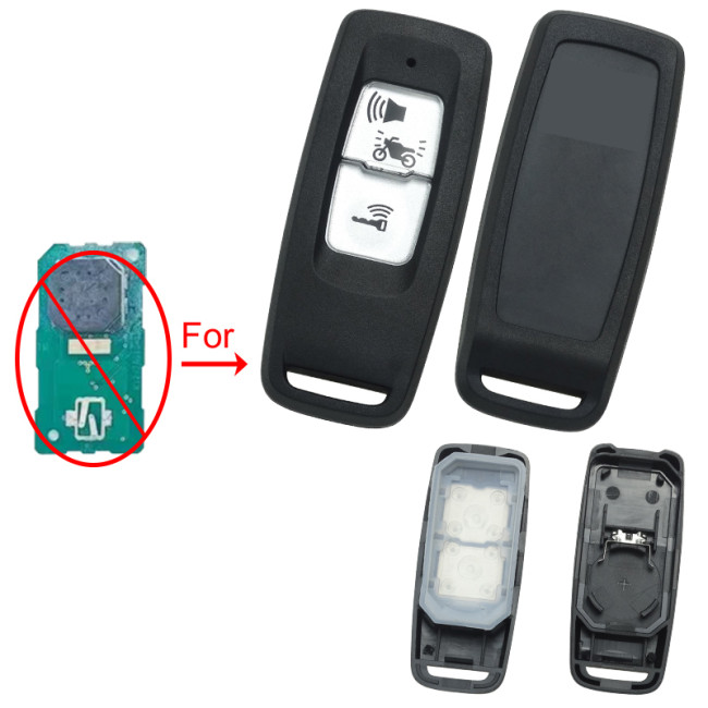 For Honda-Motor bike 2 button key blank with bagde
