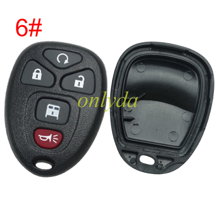 Free shipping 10pcs/lot For GM Buick remote key shell, pls choose the button