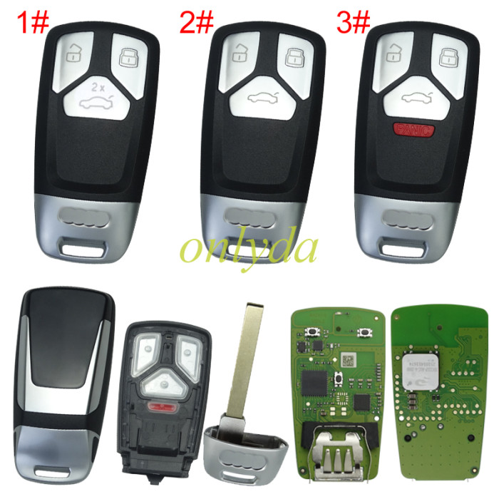 Free shipping Xhorse XSMA4Y Universal Smart key 3 Buttons Audi Style for VVDI MLB Tool