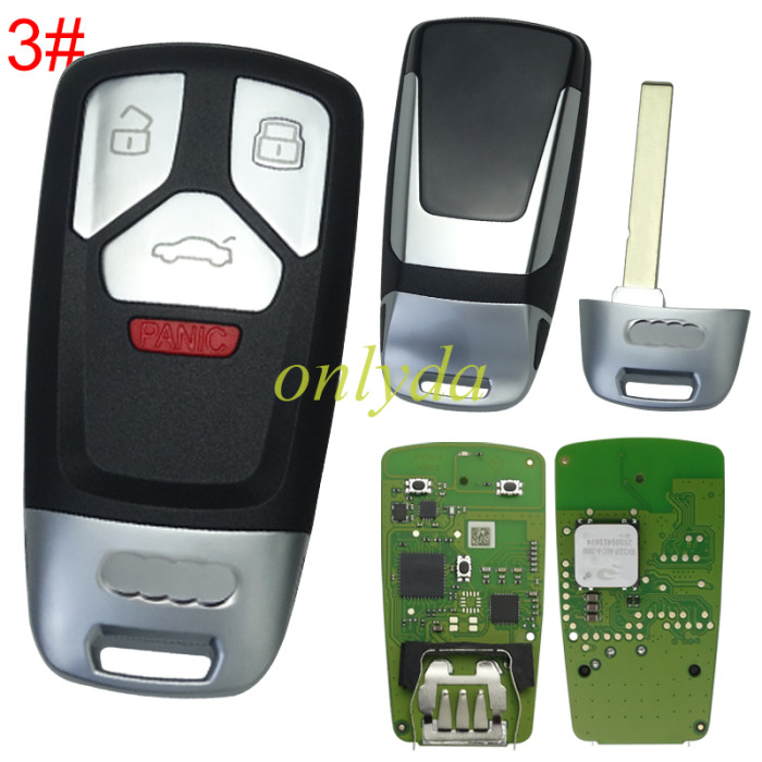 Free shipping Xhorse XSMA4Y Universal Smart key 3 Buttons Audi Style for VVDI MLB Tool