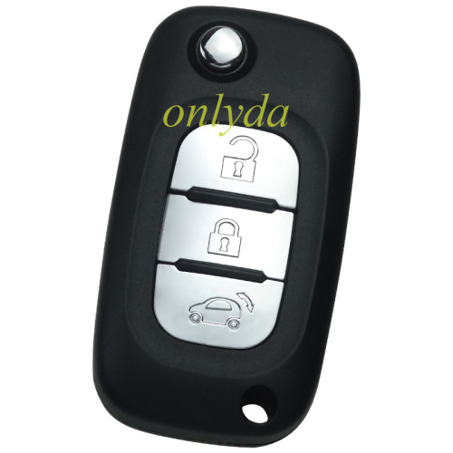Benz smart 3 button remote key shell without logo place