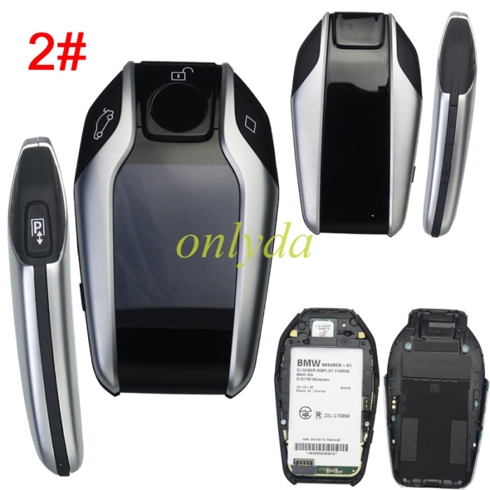 Free shipping original BMW 7-Series original Smart Keyless 3 B/3+1B （P）Remote key Display screen  315Mhz /434mhz ID49 NCF297xVTT chip HITAG Pro