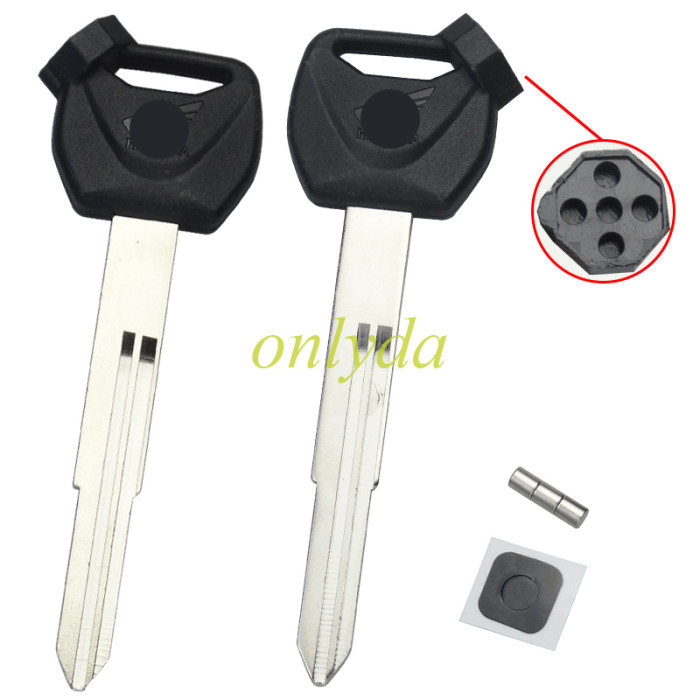 For Honda Motorcycle key blank with badge